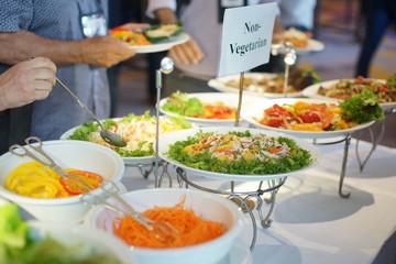 non vegetarian food For those who do not eat meat, Buffet In the creative party
