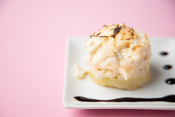 Spanish typical sepia and potato top