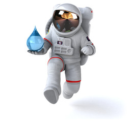 Fun astronaut - 3D Illustration