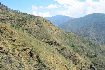 Fototapeta na wymiar Beautiful landscape in eastern part of Nepal hillside