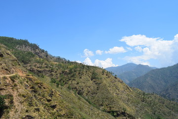 Beautiful landscape in eastern part of Nepal hillside