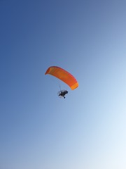 paraglider in the sky