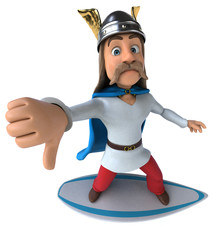 Fun 3D gaulois surfer