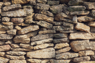 Fototapeta premium Wall of stone bricks as a background