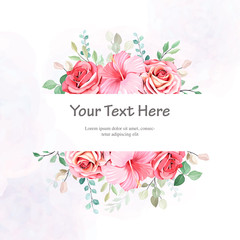 beautiful wedding invitation card and floral wreath designs