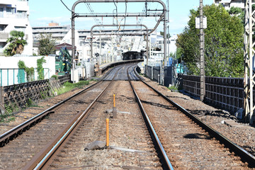 Fototapeta na wymiar 鉄道の線路