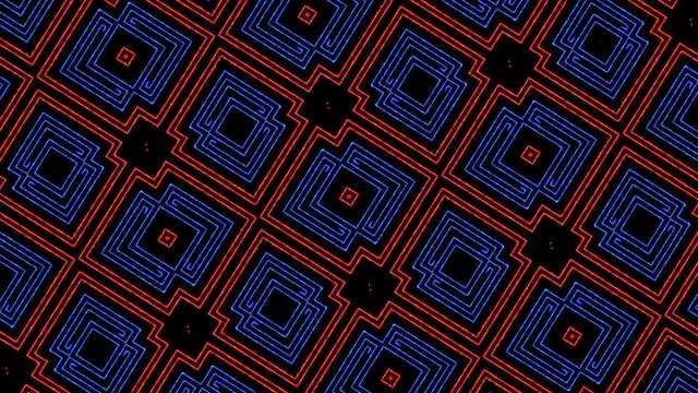 Multi color Kaleidoscopic Lines Abstract Background 4K loop lines design 4K