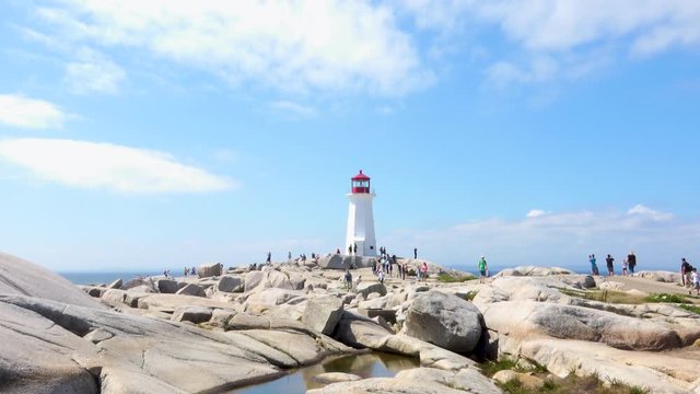 4K Travel Beautiful Lighthouse On The Coast