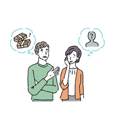 お手上げな男性 イラスト Wall Mural Wallpaper Murals マツ