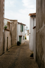 Fototapeta na wymiar Picturesque street in village in the Island of Re