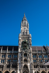 The New Town Hall at Marienplatz in Munich, Bavaria, Germany