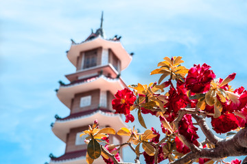 Vinh Nghiem Pagoda Temple Ho Chi Minh City Saigon Vietnam