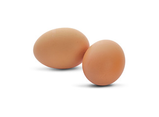 chicken egg isolated on white background