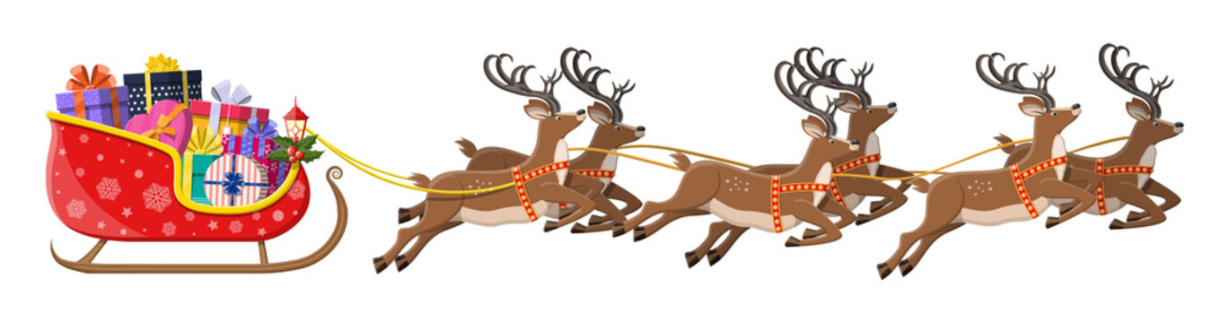 Santa sale and sleigh
