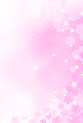 Obraz premium 桜の水彩背景 縦デザイン