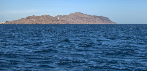 Red sea Tiran island Bay Akaba near Sharm El Sheikh in Egypt