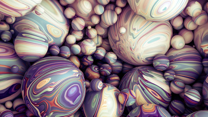 Bright background with a volumetric pattern and print. 3d illustration, 3d rendering.