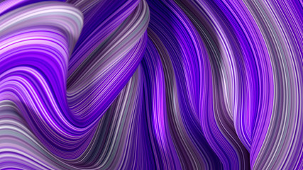 Elegant colored background with lines. 3d illustration, 3d rendering.