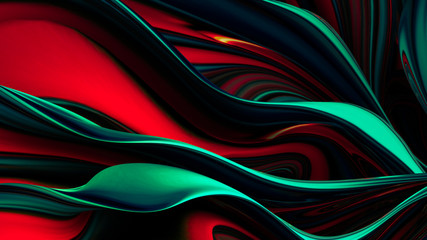 Bright background with a volumetric pattern and print. 3d illustration, 3d rendering.