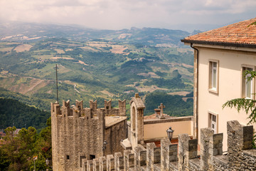 View from San Marino Castle to surrounding areas
