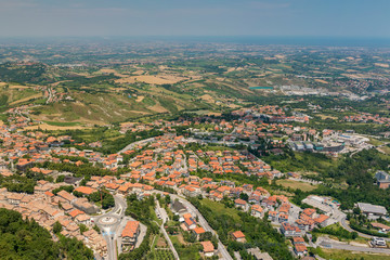 View from San Marino Castle to surrounding areas