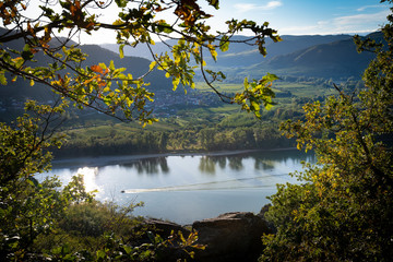 Sonnenabend an der Donau in der Wachau