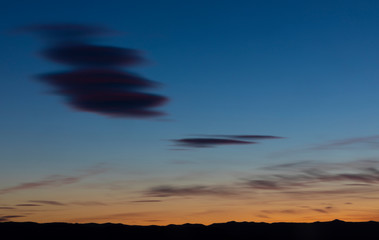 Atardecer con nubes