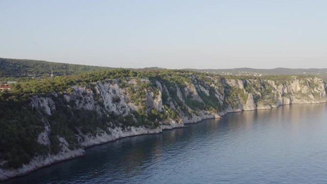 Cliff sea shore