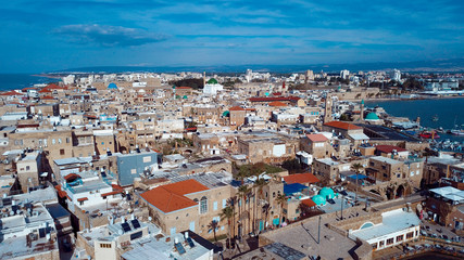 Fototapeta premium Akko Port cityscape View, Israel