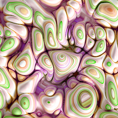 Soft, nice abstract background in bright colors. 3d illustration, 3d rendering.