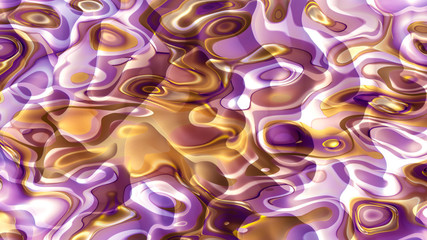 Bright background with a volumetric pattern and print. 3d illustration, 3d rendering.