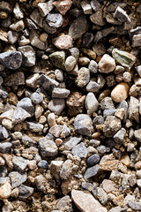 Crushed sand at a construction site