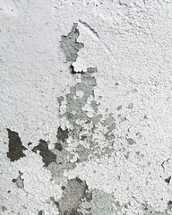 Stucco cracked on the wall as abstract background