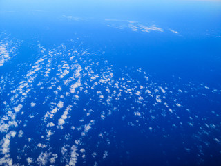Black sea as background view from an airplane