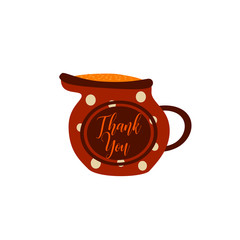 Milk jug isolated on white.