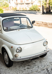 Fototapeta na wymiar Small italian vintage car.