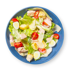 Greek salad with fresh vegetables, feta cheese