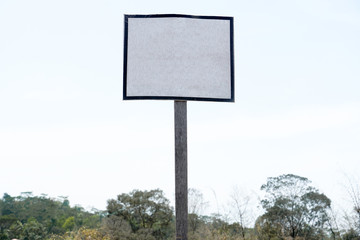 billboard blank for outdoor advertising poster or blank billboard for advertisement nature background