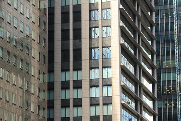 Abstract city texture taken close-up to the building's outer wall