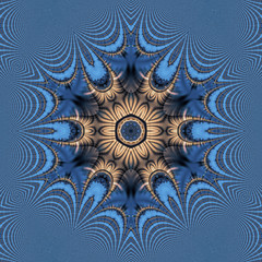 Kaleidoskop in blau 