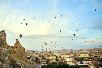 Cappadocia hot air balloon at sunrise