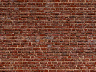 Background of old vintage red brick wall