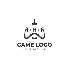 Obraz premium Geek Game Logo Template Design Vector