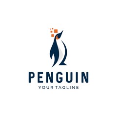 penguin vector logo icon symbol design © Jukyelabs