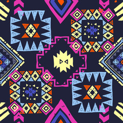 Seamless Ethnic pattern. Tribal vector abstract background