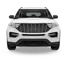Fototapeta premium Samochód SUV na białym tle