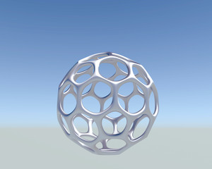 ワイヤーフレームの球