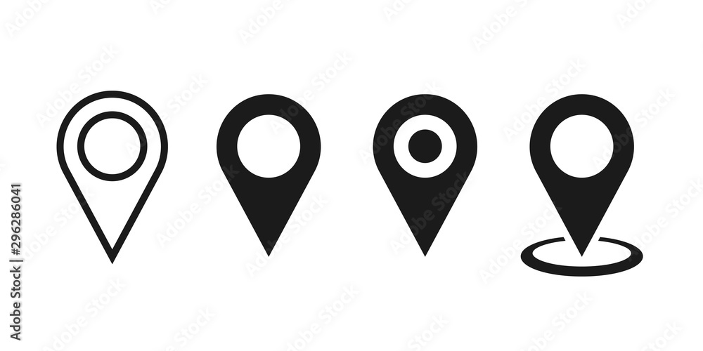 Poster set pointers isolated vector icons on white background great design for any purposes. linear icon. l