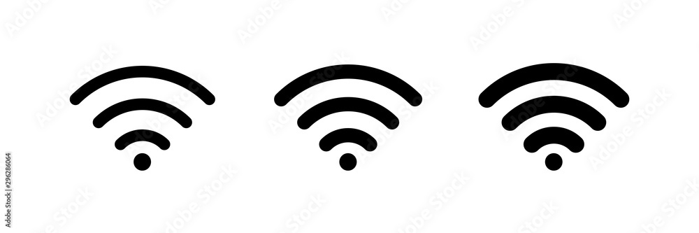Poster wi fi isolated vector icons. icon for concept design. wave icon. wi-fi vector icon sign. network sig