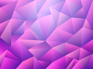 Purple abstract low poly background. Vector illustration for poster